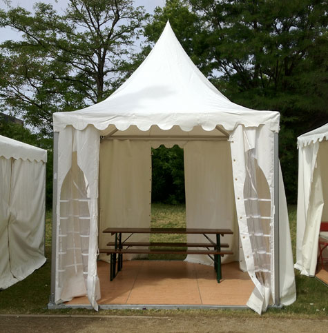 Pagode 3x3m mit Fußboden